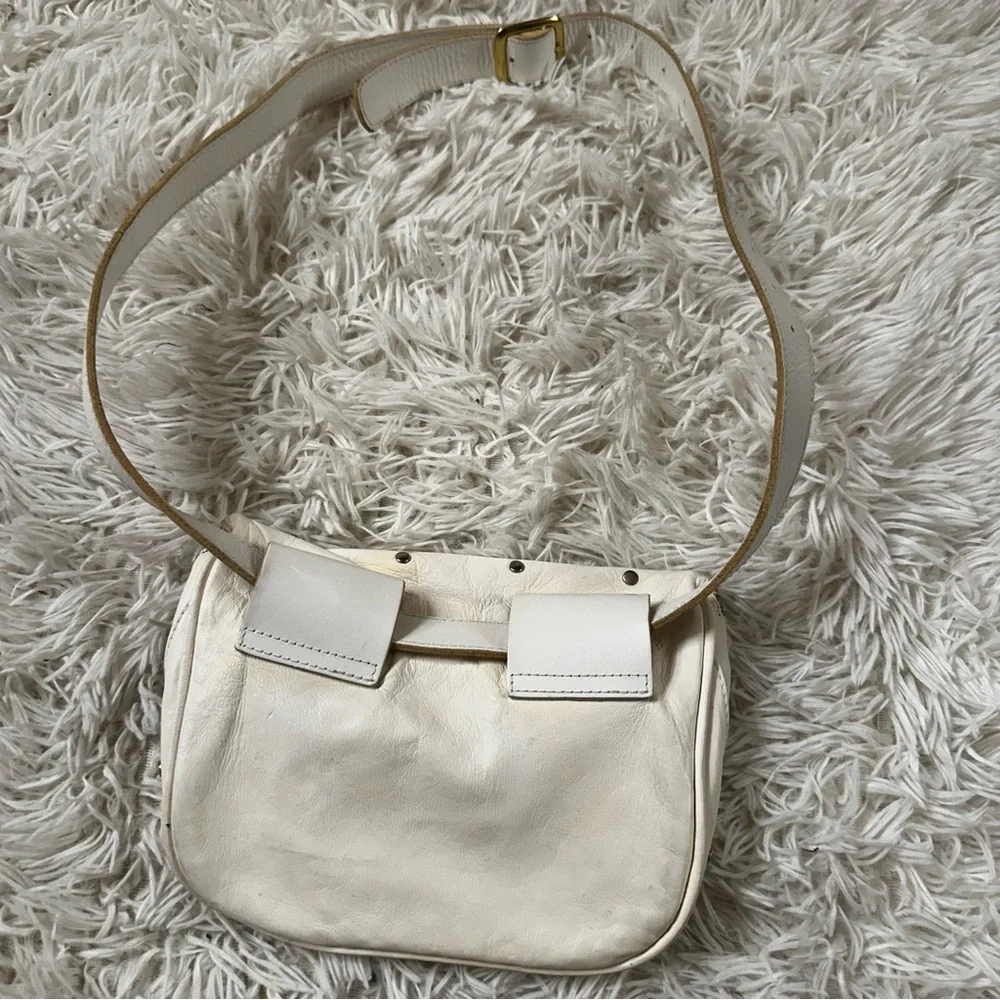 Clare V. Fanny Pack in White Studs